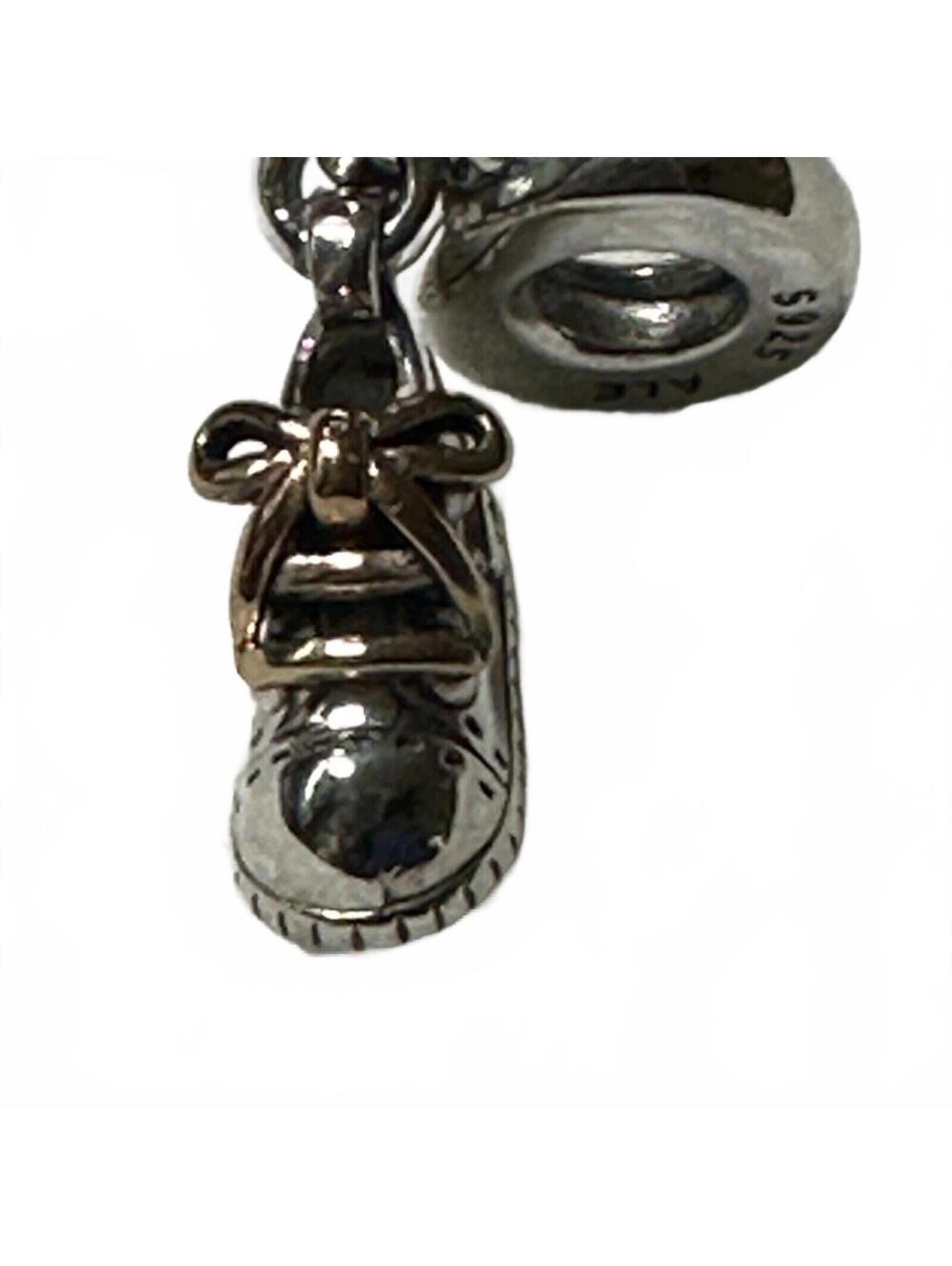 Pandora Sterling Silver and Gold Baby Shoe Charm